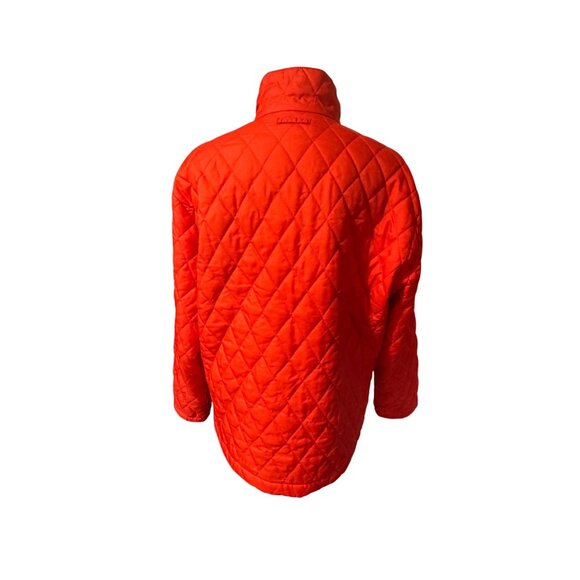 Lands’ End Women’s XL Quilted Jacket – Pumpkin Orange Thermolite Insulation - Picture 7 of 8